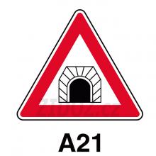 A21 - Pozor, tunel