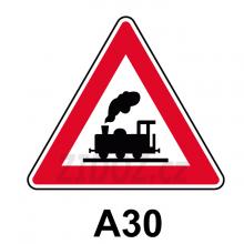 A30 - Železniční přejezd bez závor