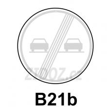 B21b - Konec zákazu předjíždění