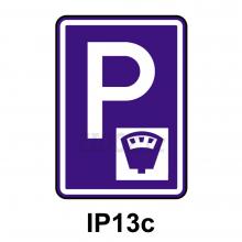 IP13c - Parkoviště s parkovacím automatem