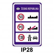 IP28 - Nejvyšší dovolené rychlosti