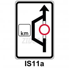 IS11a - Návěst před objížďkou