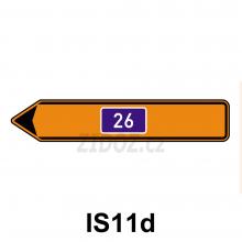 IS11d - Směrová tabule pro vyznačení objížďky