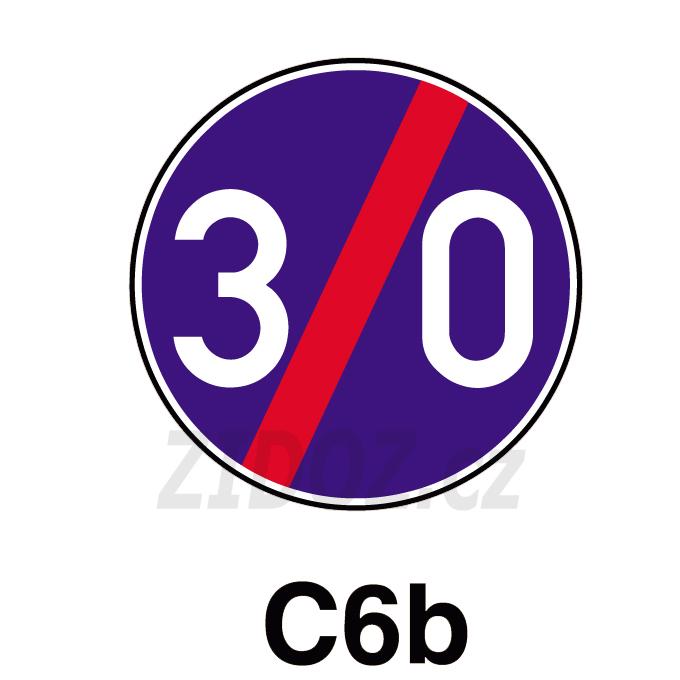 C06b - Konec nejnižší dovolené rychlosti