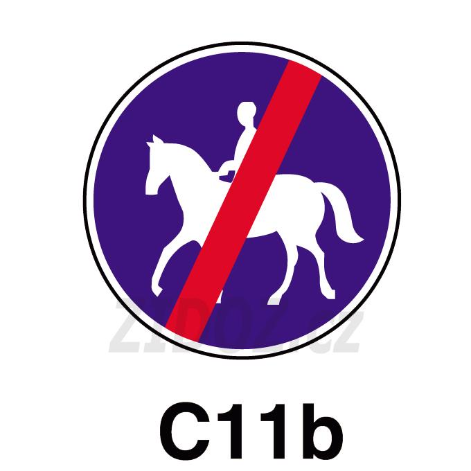 C11b - Konec stezky pro jezdce na zvířeti