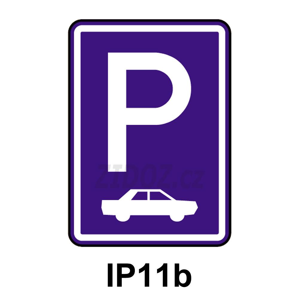 IP11b - Parkoviště (kolmé nebo šikmé)