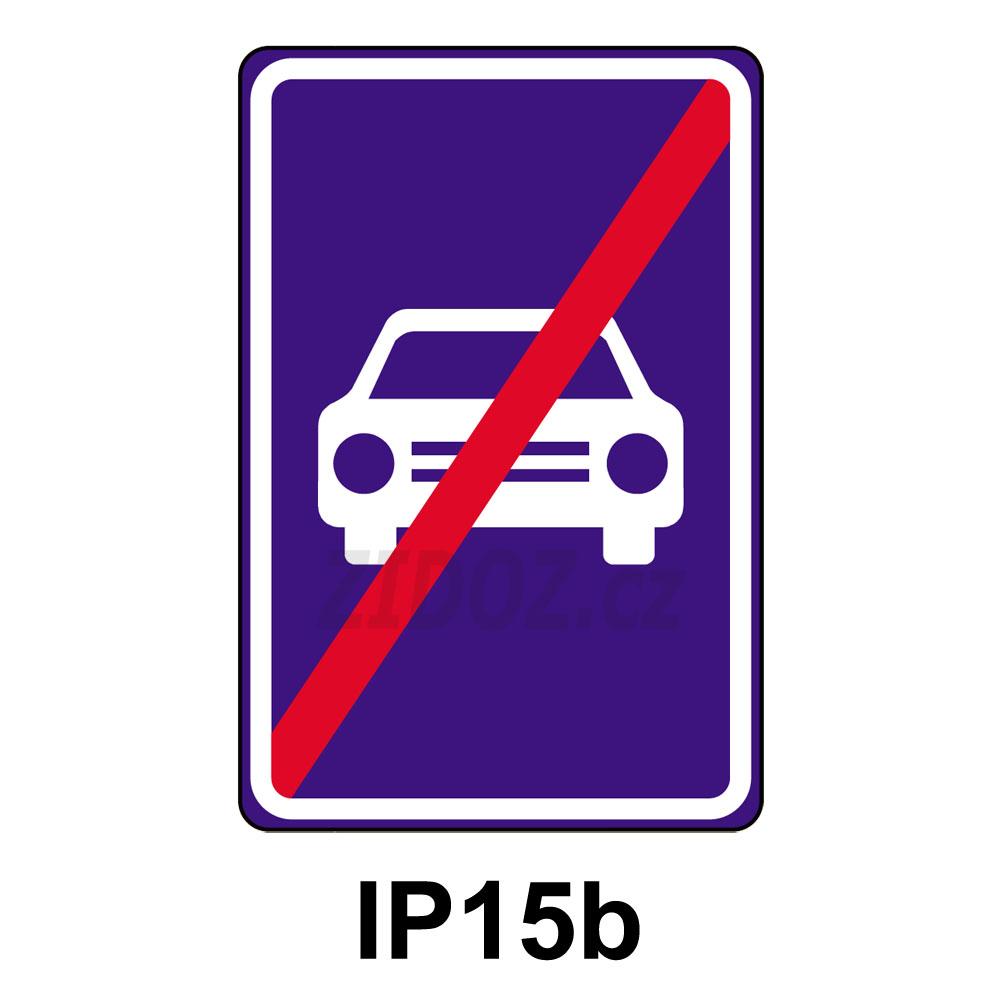 IP15b - Konec silnice pro motorová vozidla