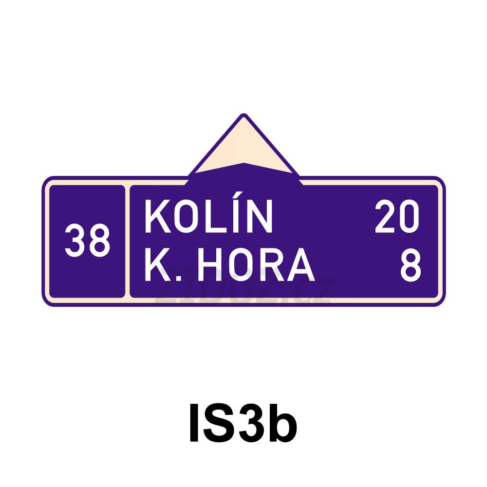 IS03b - Směrová tabule (s dvěma cíli)