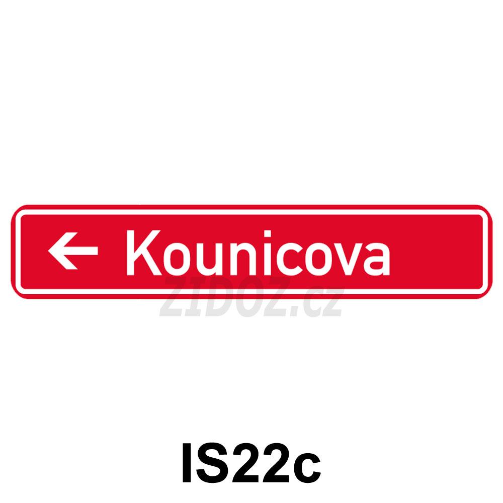 IS22c - Označení názvu ulice