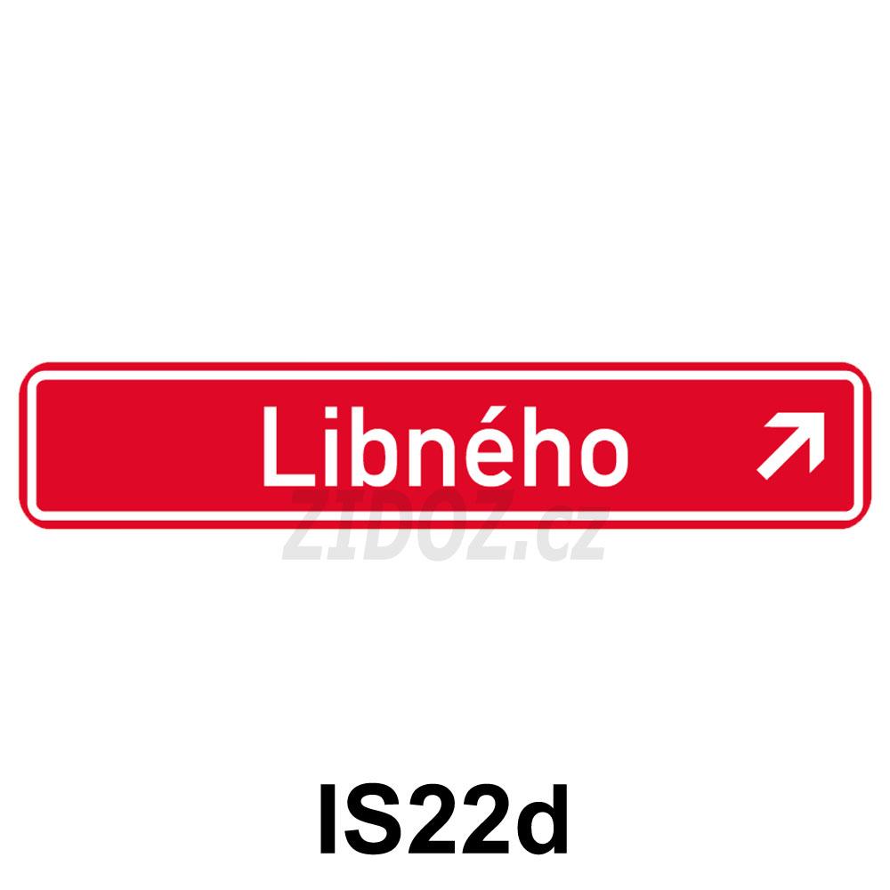 IS22d - Označení názvu ulice