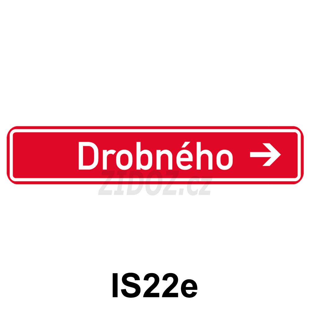 IS22e - Označení názvu ulice